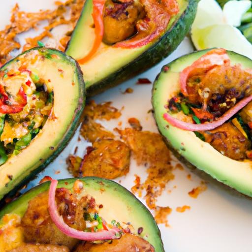 Crispy Baked Shrimp-Stuffed Avocados with⁣ Savory Crumbs
