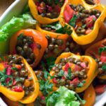 Colorful Lentil-Stuffed Mini Bell Peppers: A Nutritious Delight