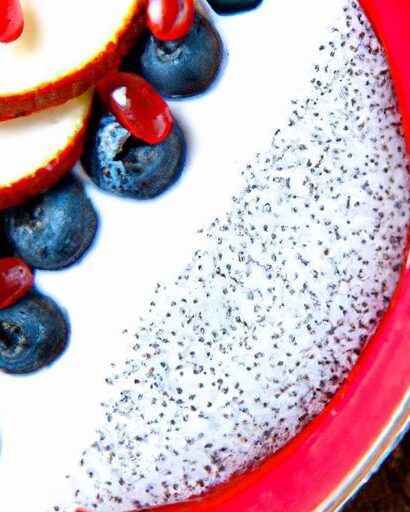 Tropical Bliss: Chia Pudding with Coconut & Berries Delight