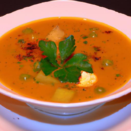 Hearty Split Pea Soup Infused with Smoky Paprika Flavor