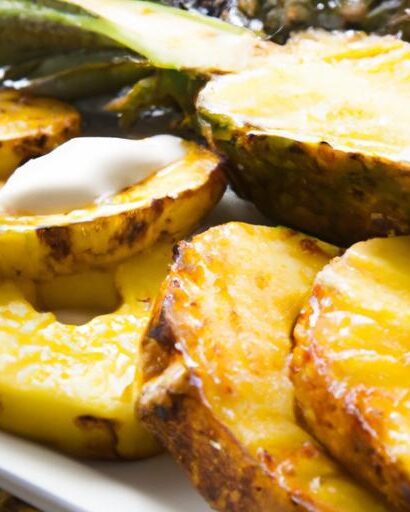 Tropical Delight: Grilled Pineapple with Coconut Cream Recipe