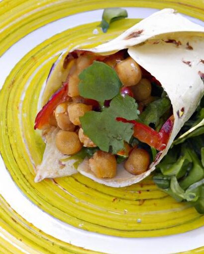 Wholesome Chickpea & Avocado Wrap: A Nutritious Twist