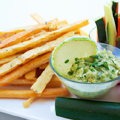 Dip Into Delight: Fresh Guacamole with Crisp Veggie Sticks
