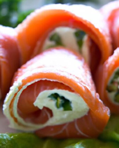 Delightful Smoked Salmon & Cream Cheese Roll-Ups Recipe