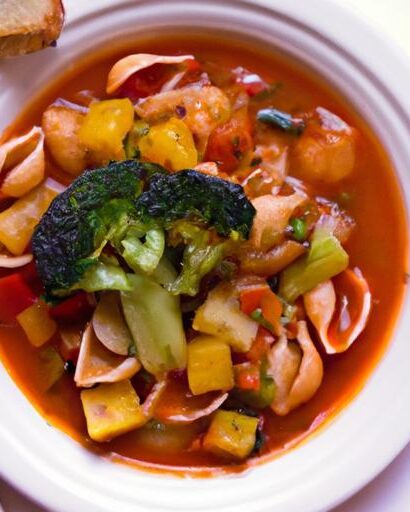 Hearty Minestrone Soup with Nutritious Whole-Grain Pasta