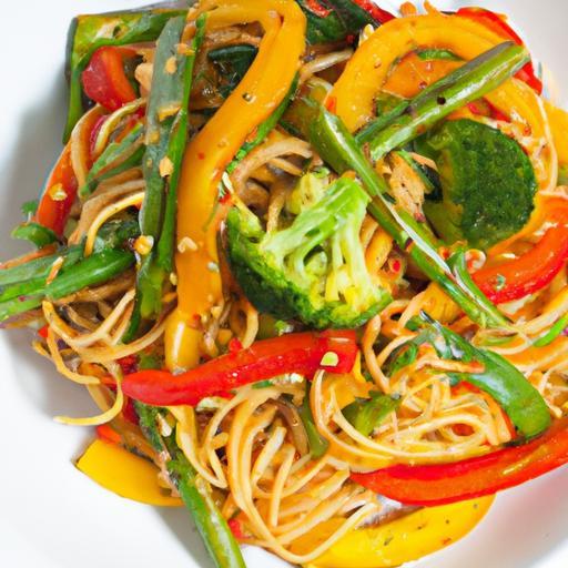 Colorful Veggie-Packed Fried Noodles: A Tasty Nutrition Boost
