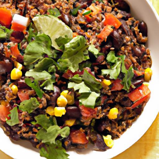 Wholesome Millet Bowl with Black Beans and Zesty Salsa