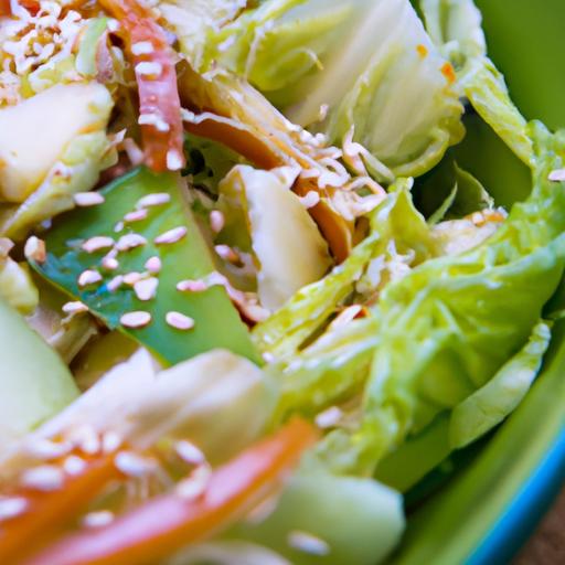 Crunchy Asian Cabbage Slaw with Zesty Sesame Dressing