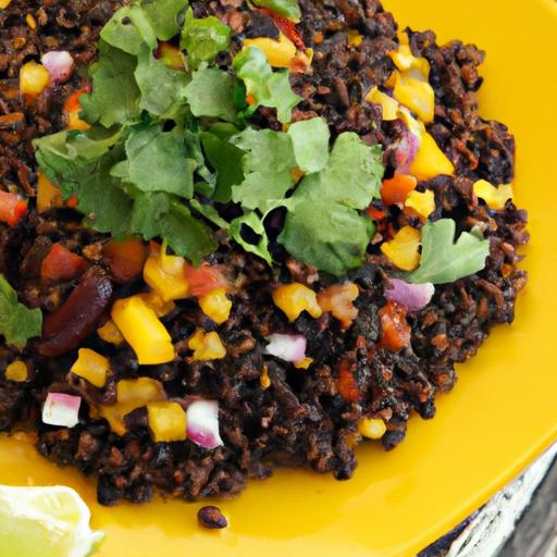 Wholesome Millet Bowl with Black Beans and Zesty Salsa