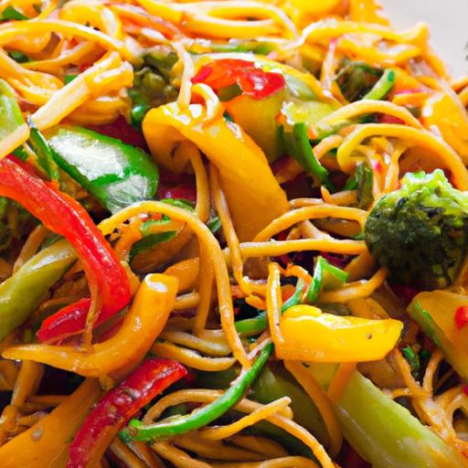Colorful Veggie-Packed Fried Noodles: A Tasty Nutrition ‌Boost