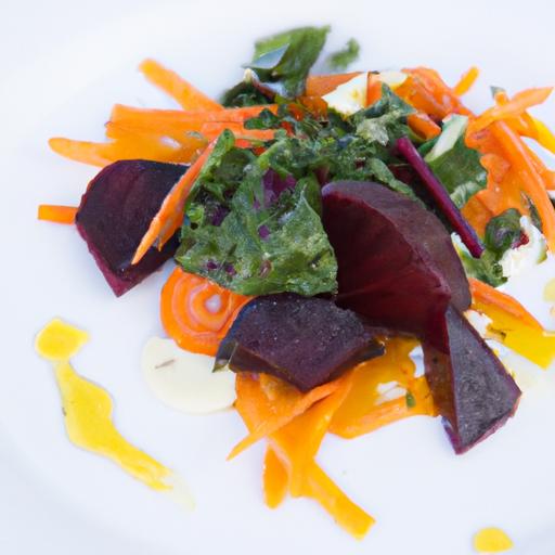 Vibrant ‍Roasted Beets & Carrots Salad ‍with Creamy Burrata