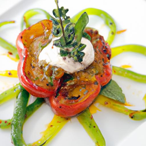 Savor the Flavor: Roasted Bell Peppers with Creamy Goat Cheese