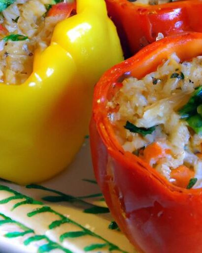 Flavor-Packed Stuffed Bell Peppers with Rice & Turkey Delight