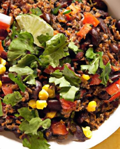 Wholesome Millet Bowl with Black Beans and Zesty Salsa