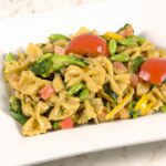 Fresh Twist: Colorful Pasta Primavera with Protein-Packed Edamame