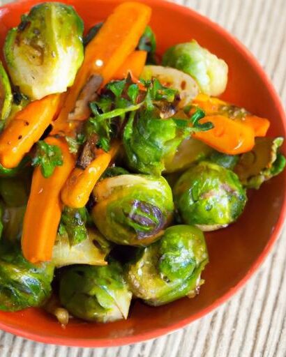 Golden Roasted Brussels Sprouts and Carrots: A Flavorful Duo