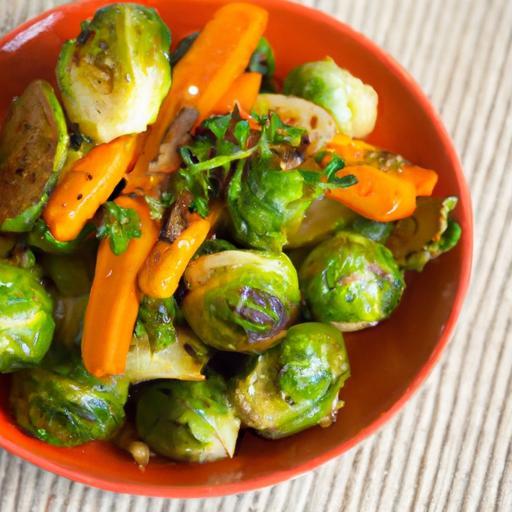 Golden Roasted Brussels Sprouts and Carrots: A Flavorful Duo