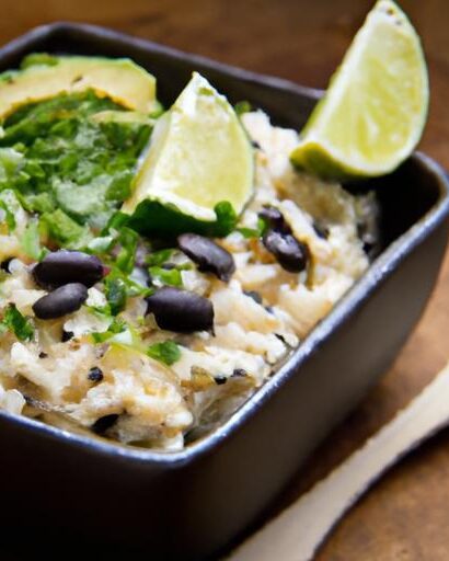 Flavor-Packed Black Bean & Rice Bowl with Zesty Avocado Lime