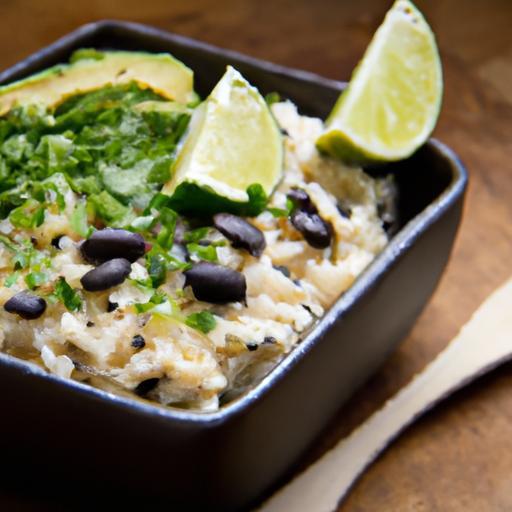 Flavor-Packed Black Bean & Rice Bowl with Zesty Avocado Lime