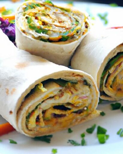 Savor the Flavor: Grilled Veggie Wrap with Creamy Tahini