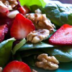 Fresh & Nutty: Spinach Strawberry Walnut Salad Delight