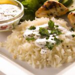 One-Pan Dump-and-Bake Chicken Tzatziki with Fluffy Rice