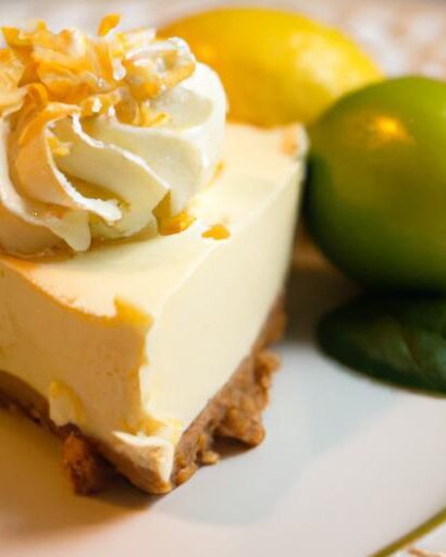Zesty Lemon Cheesecake Delight with Creamy Ricotta Twist
