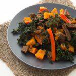 Hearty Sweet Potato Hash with Black Beans and Kale Delight