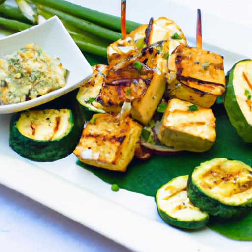 Tofu Satay Delight: Flavor-Packed Bites with Cucumber Relish