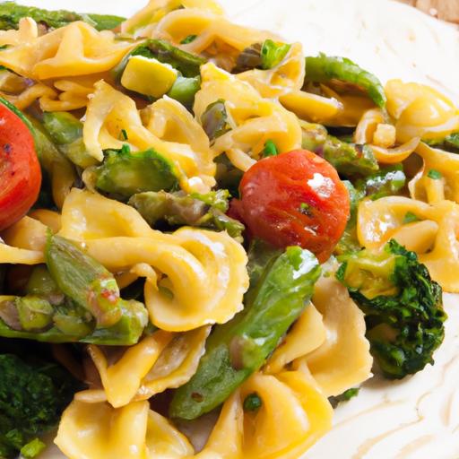 Fresh ​Twist: Colorful Pasta Primavera with Protein-Packed​ Edamame