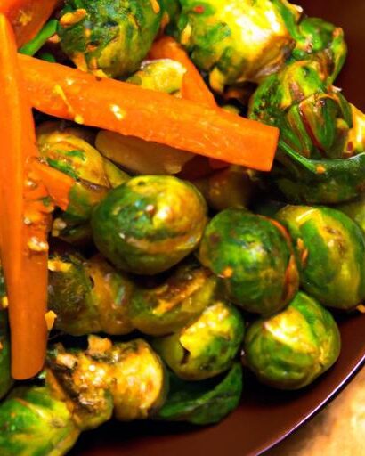 Golden Roasted Brussels Sprouts and Carrots: A Flavorful Twist