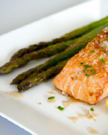 Savor the Perfect Harmony of Baked Salmon and Asparagus