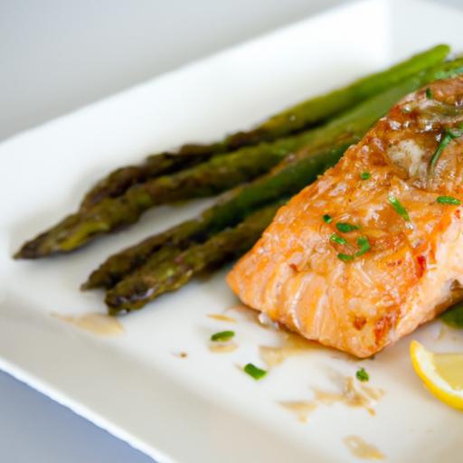 Savor the Perfect Harmony of Baked Salmon and Asparagus