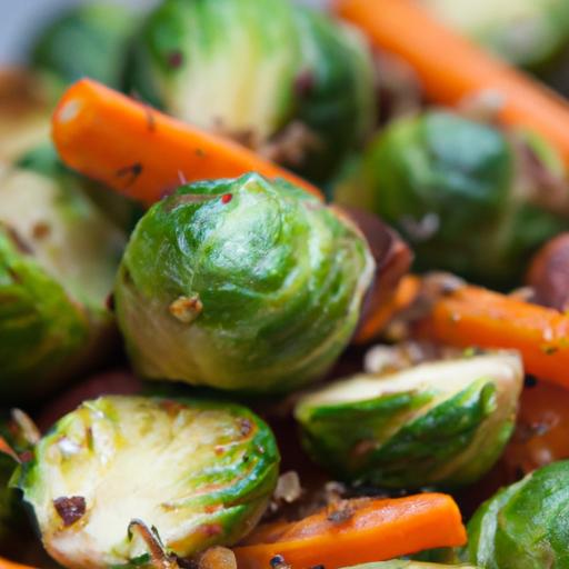 Golden Roasted Brussels Sprouts and Carrots: A Flavorful duo
