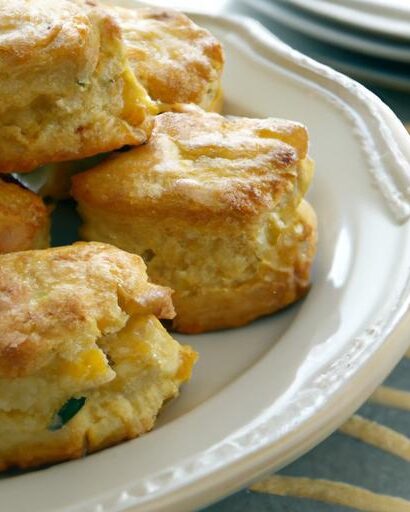 Flaky Cheddar Chive Biscuits: A Savory Bake to Savor