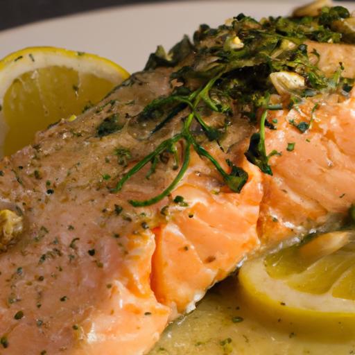 Zesty Salmon with Lemon Dill Sauce: A Flavorful Delight