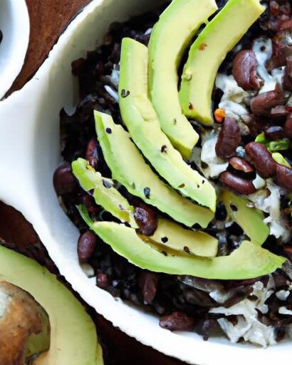 Fresh & Flavorful: Avocado Black Bean Salad with Rice Boost