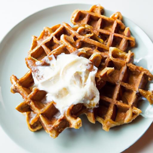 Decadent Keto Waffles with Cream: A Low-Carb Dessert Delight