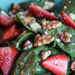 Refreshing Spinach & Strawberry Salad with Crunchy Walnuts