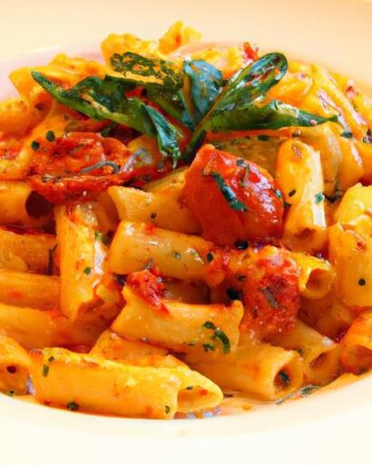 Indulge in Creamy Sun-Dried Tomato Pasta: A Flavorful Delight