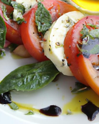 Fresh Flavors: Perfecting Caprese Salad with Balsamic Glaze