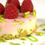 Decadent Pistachio & Raspberry Cheesecake Domes Delight
