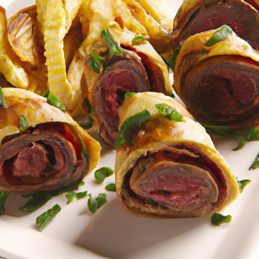 Zesty Horseradish Roast Beef Pinwheels: A Flavorful Twist