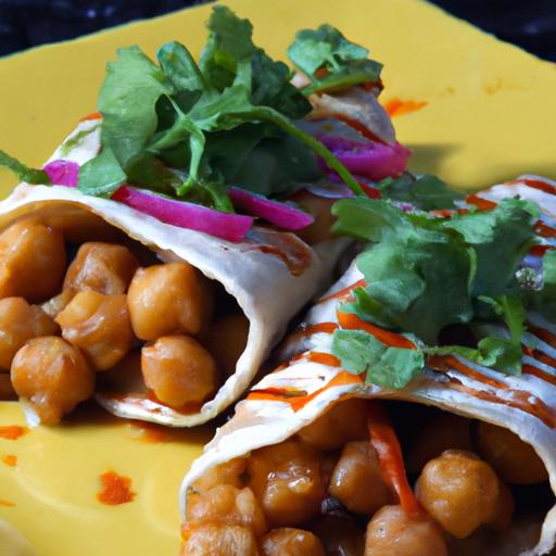 Spicy Buffalo Chickpea Wraps: A Flavorful Vegan Delight