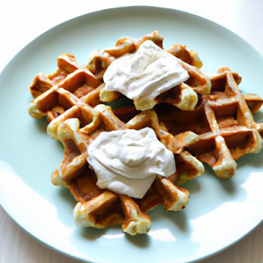 Decadent Keto Waffles with Cream: A Low-Carb Dessert Delight