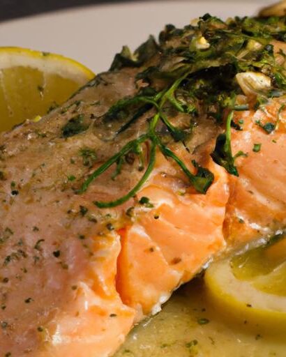 Zesty Salmon with Lemon Dill Sauce: A Flavorful Delight