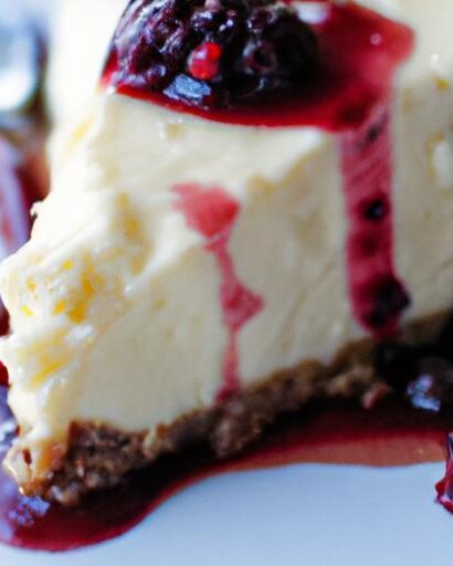 Decadent Vegan Cheesecake with Luscious Berry Compote Delight