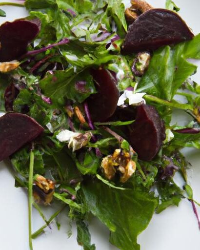 Earthy Elegance: Roasted Beet & Arugula Salad with Walnuts