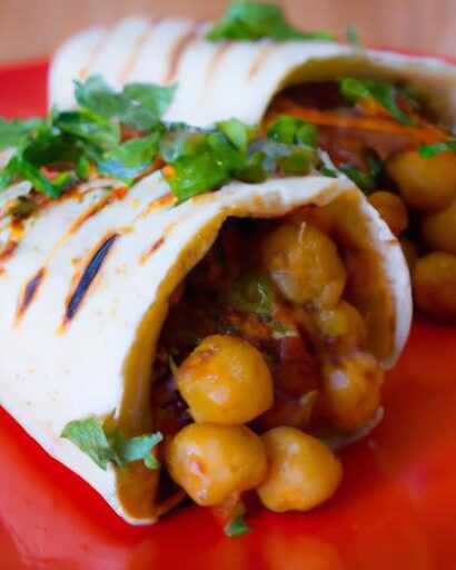 Spicy Buffalo Chickpea Wraps: A Flavorful Vegan Delight