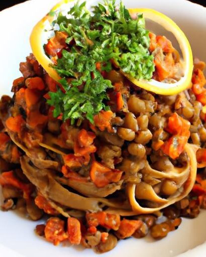 Lentil Spaghetti: A Nutritious Twist on Classic Pasta Delight